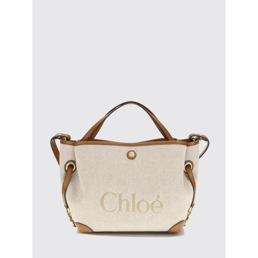 Chloe Women Clover Small Canvas Handbag Chloe With Jacquard Logo